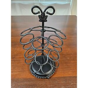 Longaberger Wrought Iron K Cup Holder W Leaf 24 Cups